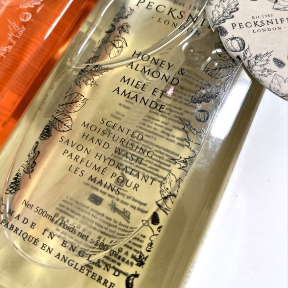 2x Pecksniff’s Apple Cinnamon & Honey Almond Hand Wash Set • Cozy Luxe Soaps - Picture 4 of 4